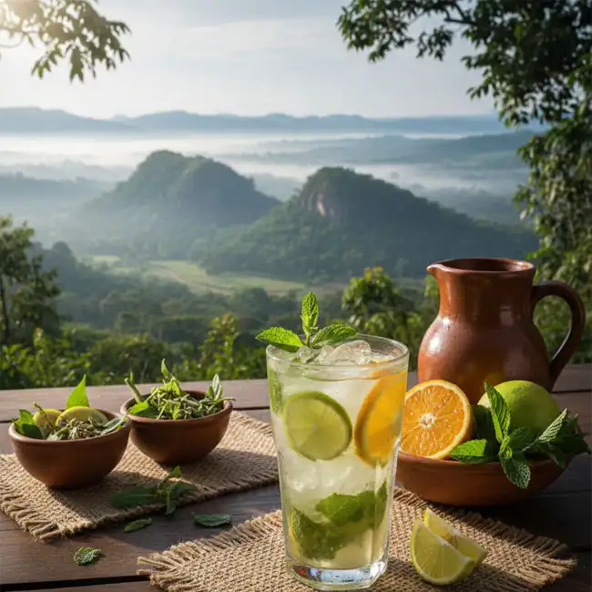 Refreshing Herbal Citrus Drink – Healthy drink recipe from Paraguay